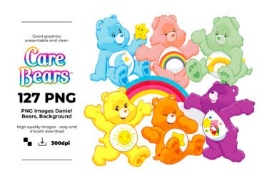 Care Bears, Care Bears PNG, Care Bears characters, Care Bears images, Care Bears Clipart , Sublimation , Instant download, High resolution