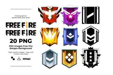 Free Fire, Free Fire Levels, Free Fire Levels Svg, Eps, Pdf, Png, Free Fire Levels Bundle, Free Fire Levels Cricut, Silhouette, Sublimation, High Resolution, Instant Download