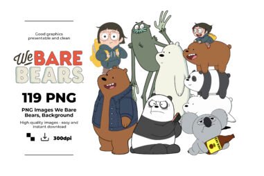 We bare bears, We bare bears PNG, We bare bears characters, We bare bears images, We bare bears Clipart , Sublimation , Instant download, High resolution