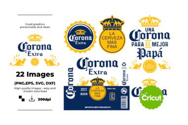 Corona PNG, Corona Extra Beer Logo SVG Bundle, Corona Beer Svg, Beer Brand Logo, Corona Extra Svg, Digital File Svg, Corona extra Cricut