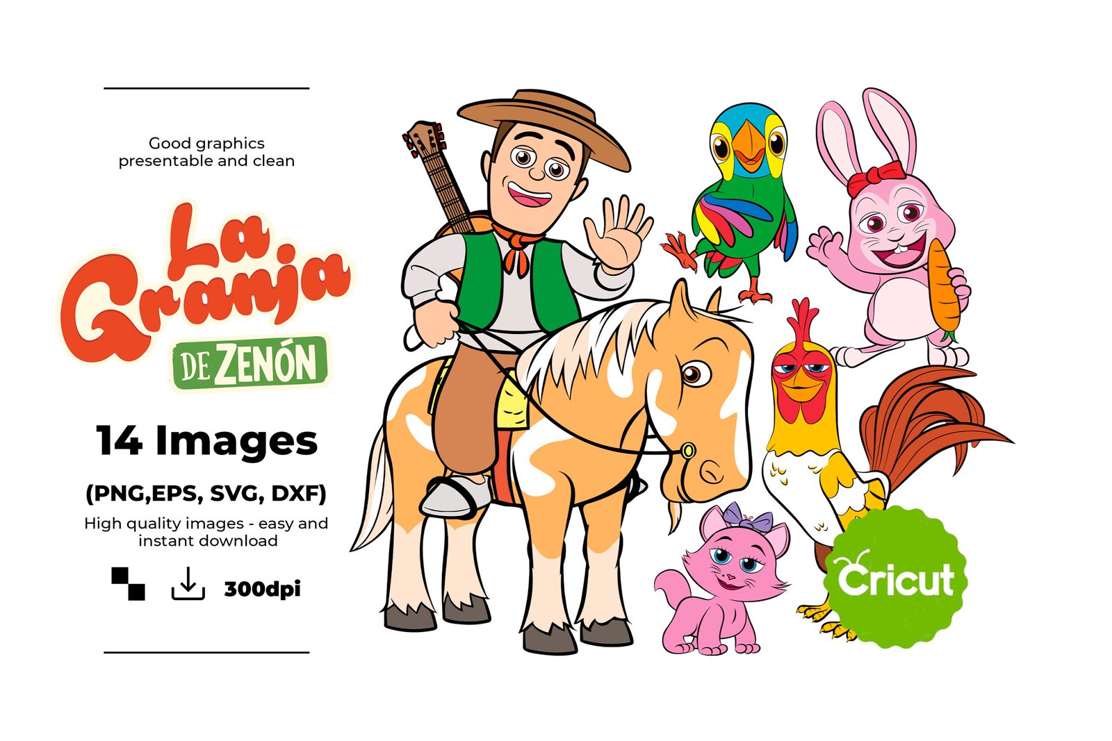 La Granja de Zenon, La Granja de Zenon Svg, Eps, Pdf, Png, La Granja de Zenon Bundle, La Granja de Zenon Cricut, La Granja de Zenon Characters, Silhouette, Sublimation, High Resolution, Instant Download