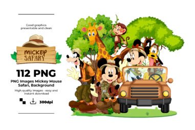 Safari Mickey Mouse, Safari Mickey Mouse PNG, Safari Mickey Mouse characters, Safari Mickey Mouse images, Safari Mickey Mouse Clipart , Sublimation , Instant download, High resolution