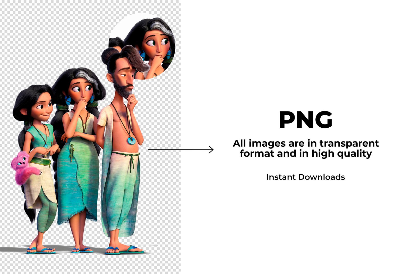 The Croods, The Croods PNG, The Croods characters, The Croods imagenes, Clip art, Sublimation , Instant download, High resolution - Image 2