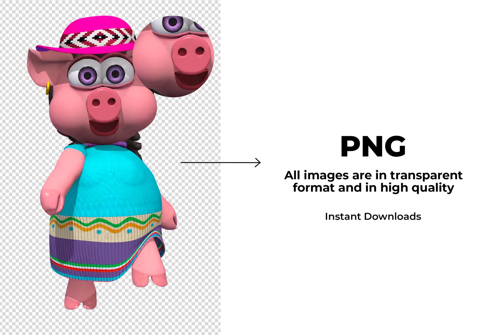 La Granja de Zenon, La Granja de Zenon PNG, La Granja de Zenon characters, La Granja de Zenon imagenes, Clip art, Sublimation , Instant download, High resolution - Image 2