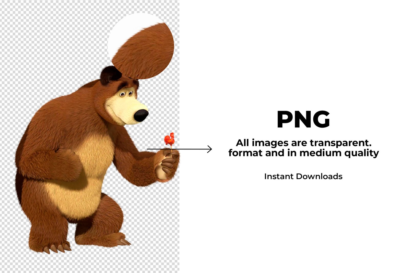 Masha and the Bear, Masha and the Bear PNG, Masha and the Bear characters, Masha and the Bear imagenes, Clip art, Sublimation , Instant download, High resolution - Image 2