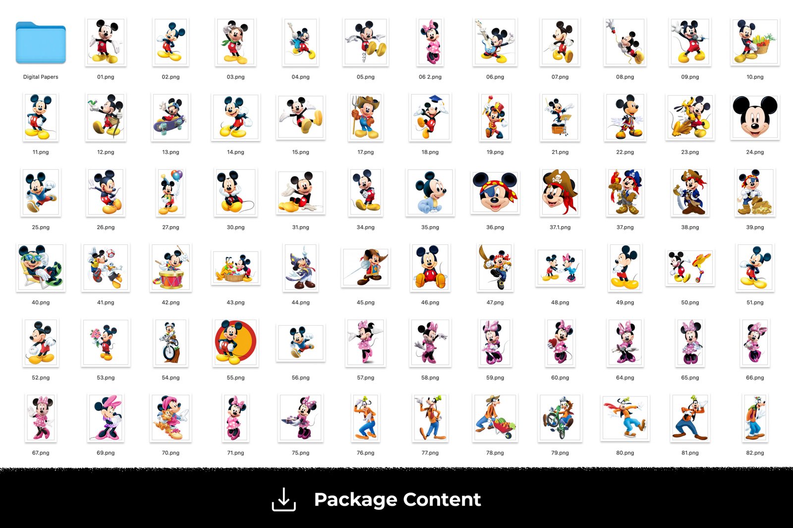 Mickey Mouse Clubhouse, Mickey Mouse Clubhouse PNG, Mickey Mouse Clubhouse characters, Mickey Mouse Clubhouse imagenes, Clip art, Sublimation , Instant download, High resolution - Image 5