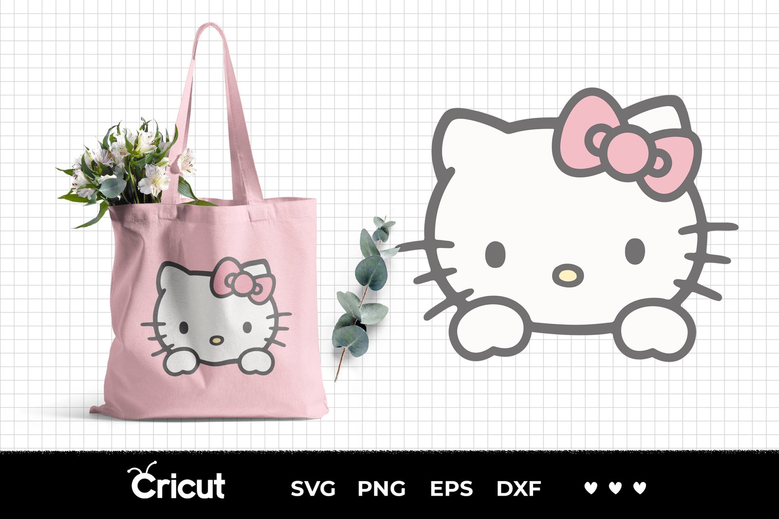Hello kitty, Hello kitty Svg, Eps, Pdf, Png, Hello kitty Bundle, Hello kitty Cricut, Hello kitty Characters, Silhouette, Sublimation, High Resolution, Instant Download - Image 5