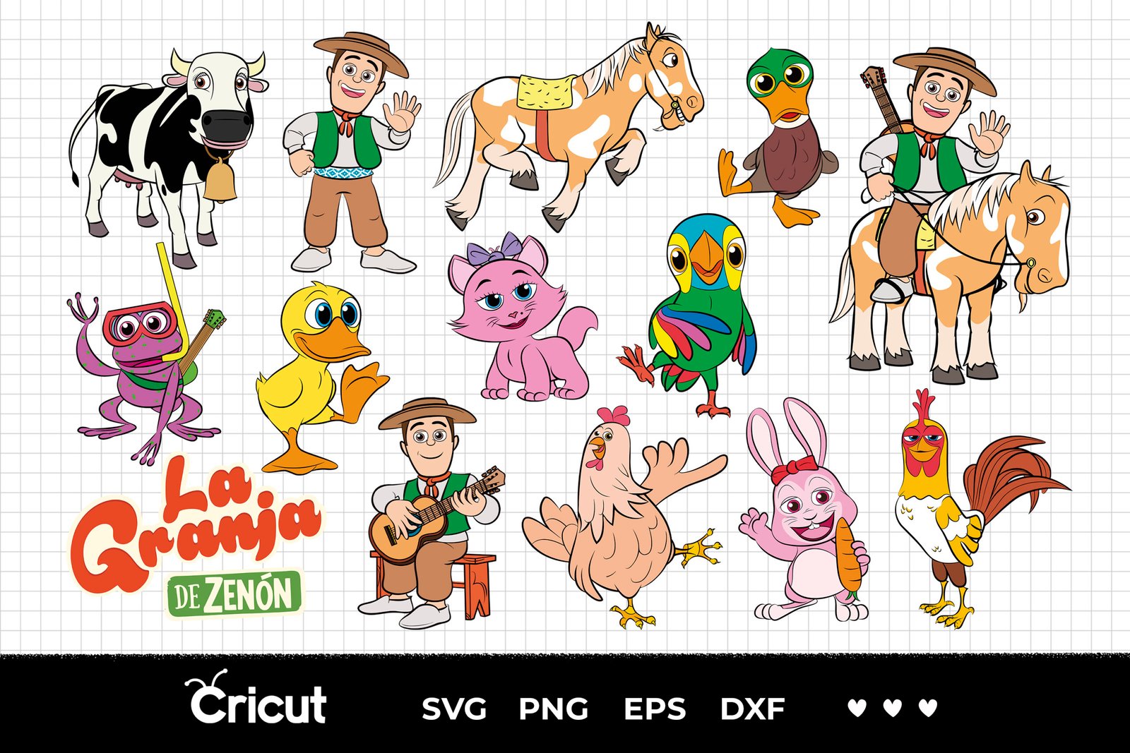 La Granja de Zenon, La Granja de Zenon Svg, Eps, Pdf, Png, La Granja de Zenon Bundle, La Granja de Zenon Cricut, La Granja de Zenon Characters, Silhouette, Sublimation, High Resolution, Instant Download - Image 5