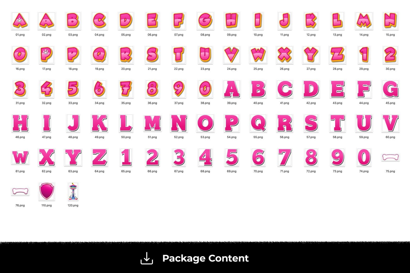 Paw Patrol, Paw Patrol Alphabets PNG, Paw Patrol Alphabets characters, Paw Patrol Alphabets imagenes, Clip art, Sublimation , Instant download, High resolution - Image 8