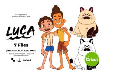 Luca Alberto, Luca Svg, Eps, Pdf, Png, Luca Alberto Bundle, Luca Alberto Cricut, Luca Alberto Characters, Silhouette, Sublimation, High Resolution, Instant Download