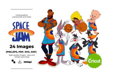 Space Jam, Space Jam Svg, Eps, Pdf, Png, Space Jam Bundle, Space Jam Cricut, Space Jam Characters, Silhouette, Sublimation, Instant Download