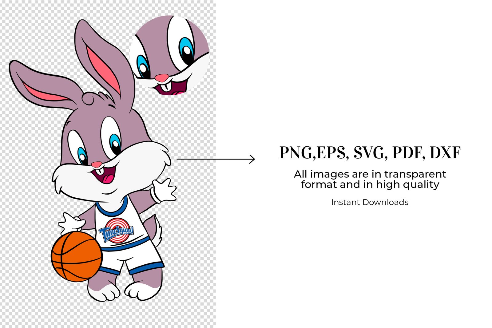 Baby Tune Squad, Baby Tune Squad Svg, Eps, Pdf, Png, Baby Tune Squad, Baby Tune Squad Cricut, Baby Tune Squad Characters, Silhouette, Sublimation, High Resolution, Instant Download - Image 2