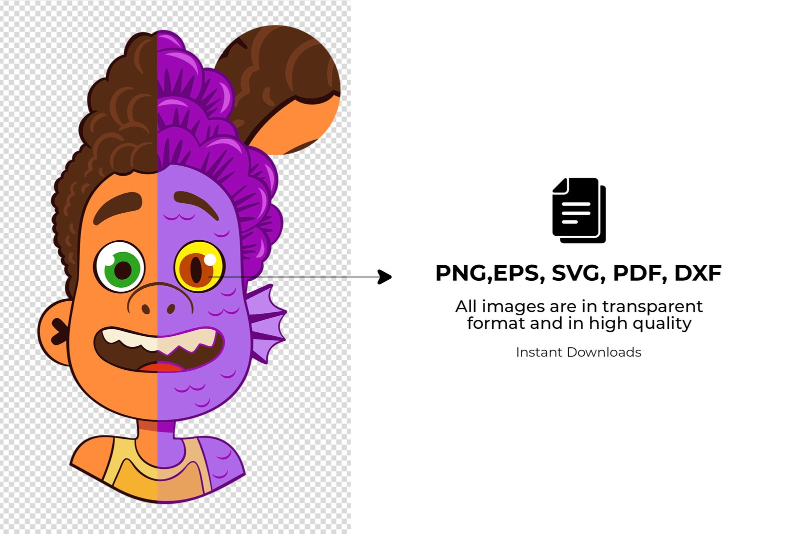 Luca, Luca Svg, Eps, Pdf, Png, Luca Bundle, Luca Cricut, Luca Characters, Silhouette, Sublimation, High Resolution, Instant Download - Image 2