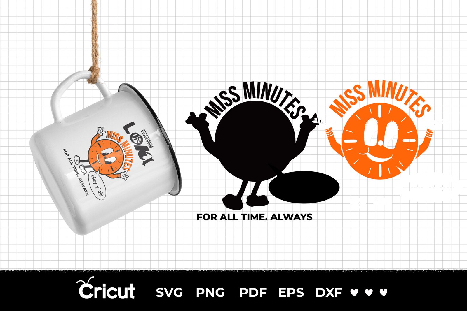Loki Miss Minutes, Loki Svg, Eps, Pdf, Png, Loki Bundle, Loki Cricut, Loki Characters, Silhouette, Sublimation, High Resolution, Instant Download - Image 4