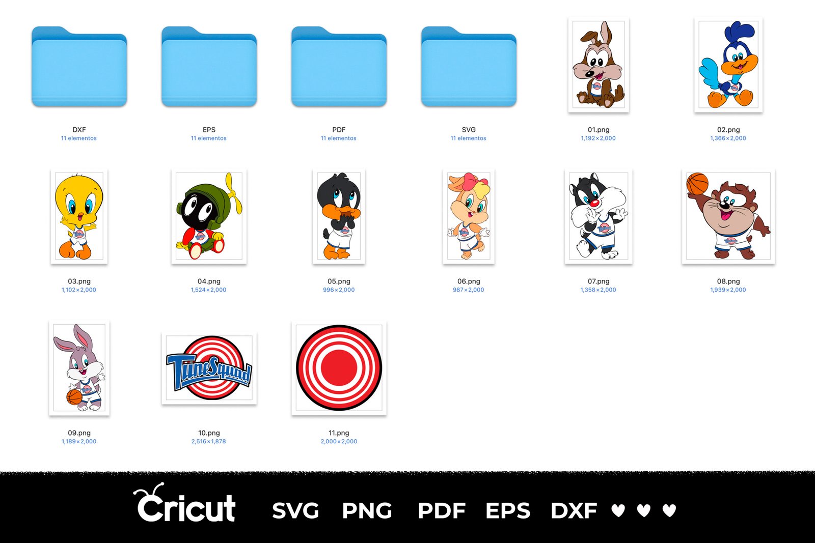 Baby Tune Squad, Baby Tune Squad Svg, Eps, Pdf, Png, Baby Tune Squad, Baby Tune Squad Cricut, Baby Tune Squad Characters, Silhouette, Sublimation, High Resolution, Instant Download - Image 5