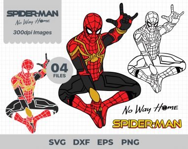 Spiderman no way home SVG, Spiderman svg, no way home SVG, Spiderman Layered Files, Png, Eps, Dxf, Svg For Cricut