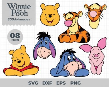 Winnie the pooh svg, winnie the pooh svg bundle, disney svg, Tigger svg, Piglet svg, Eeyore svg, winnie cricut, Disney Winnie The Pooh Svg, Pooh Bear Svg, Winnie Svg Clipart, pooh Svg For Cricut