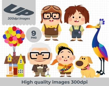 Disney Up, Disney Up PNG, Disney Up characters, Disney Up images, Disney Up Clipart , Sublimation , Instant download, High resolution