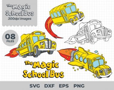 Magic School Bus, Magic School Bus Svg, Eps, Pdf, Png, Magic School Bus Bundle, Magic School Bus Cricut, Magic School Bus Layers, Silhouette, Sublimation, High Resolution, Instant Download