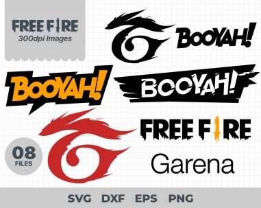 Free fire SVG, Free fire Booyah SVG, Booyah SVG, garena svg, free fire logo svg, fre fire cricut