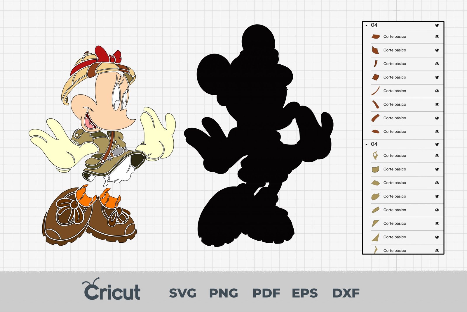Mickey Safari SVG, Mickey SVG, Minnie SVG, Pluto Svg, Daisy Svg, Donald Svg, Goofy Svg, Safari Svg , Zoo Svg, Mickey Safari Cricut - Image 2