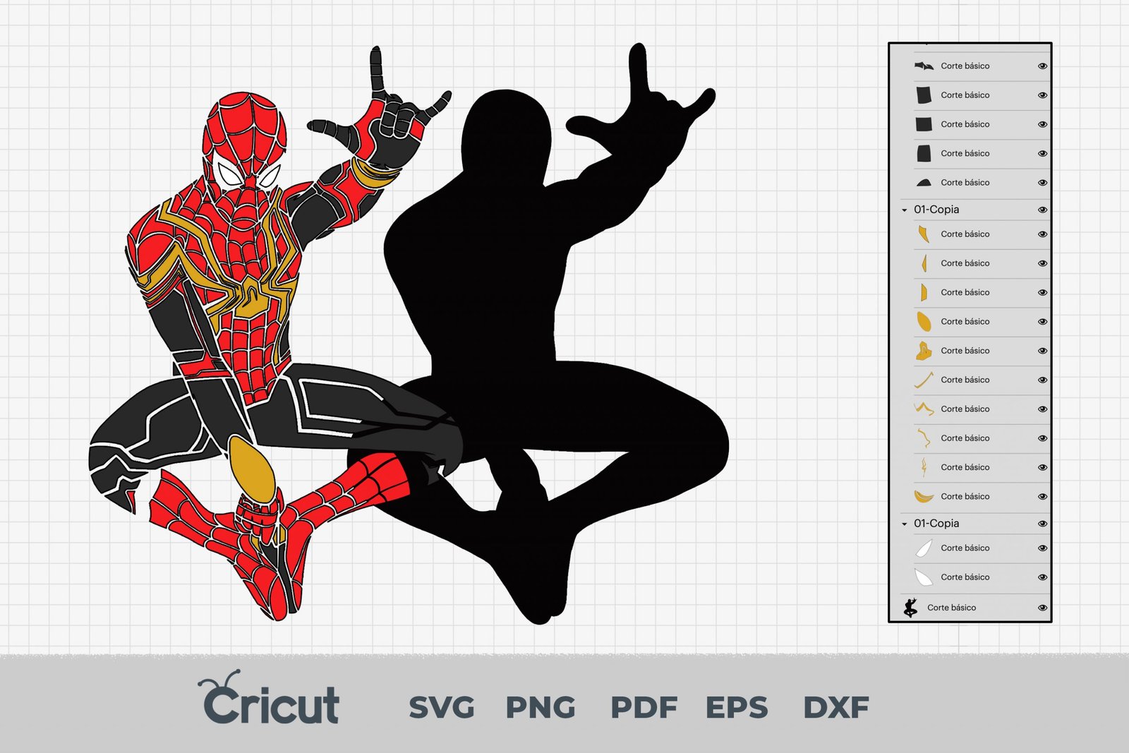Spiderman no way home SVG, Spiderman svg, no way home SVG, Spiderman Layered Files, Png, Eps, Dxf, Svg For Cricut - Image 2