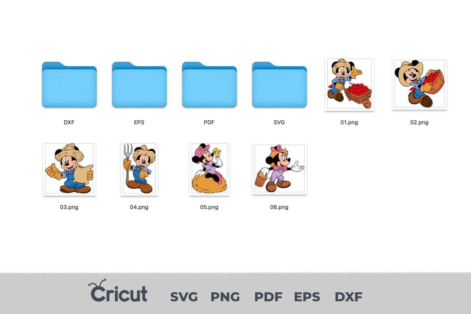 Mickey Mouse Farmer, Mickey Mouse Farmer Svg, Eps, Pdf, Png, Mickey Mouse Farmer Bundle, Mickey Mouse Farmer Cricut, Mickey Mouse Farmer Characters, Silhouette, Sublimation, High Resolution, Instant Download - Image 3
