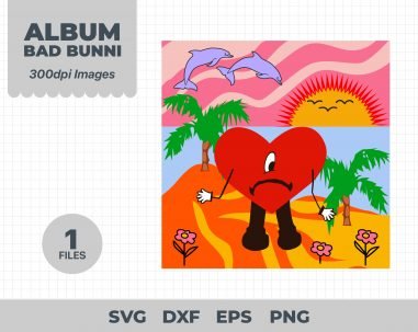 Bad Bunny Svg, Un verano sin ti Svg, Baby benito, Clipart Sublimation, El Conejo Malo, Nuevo Album