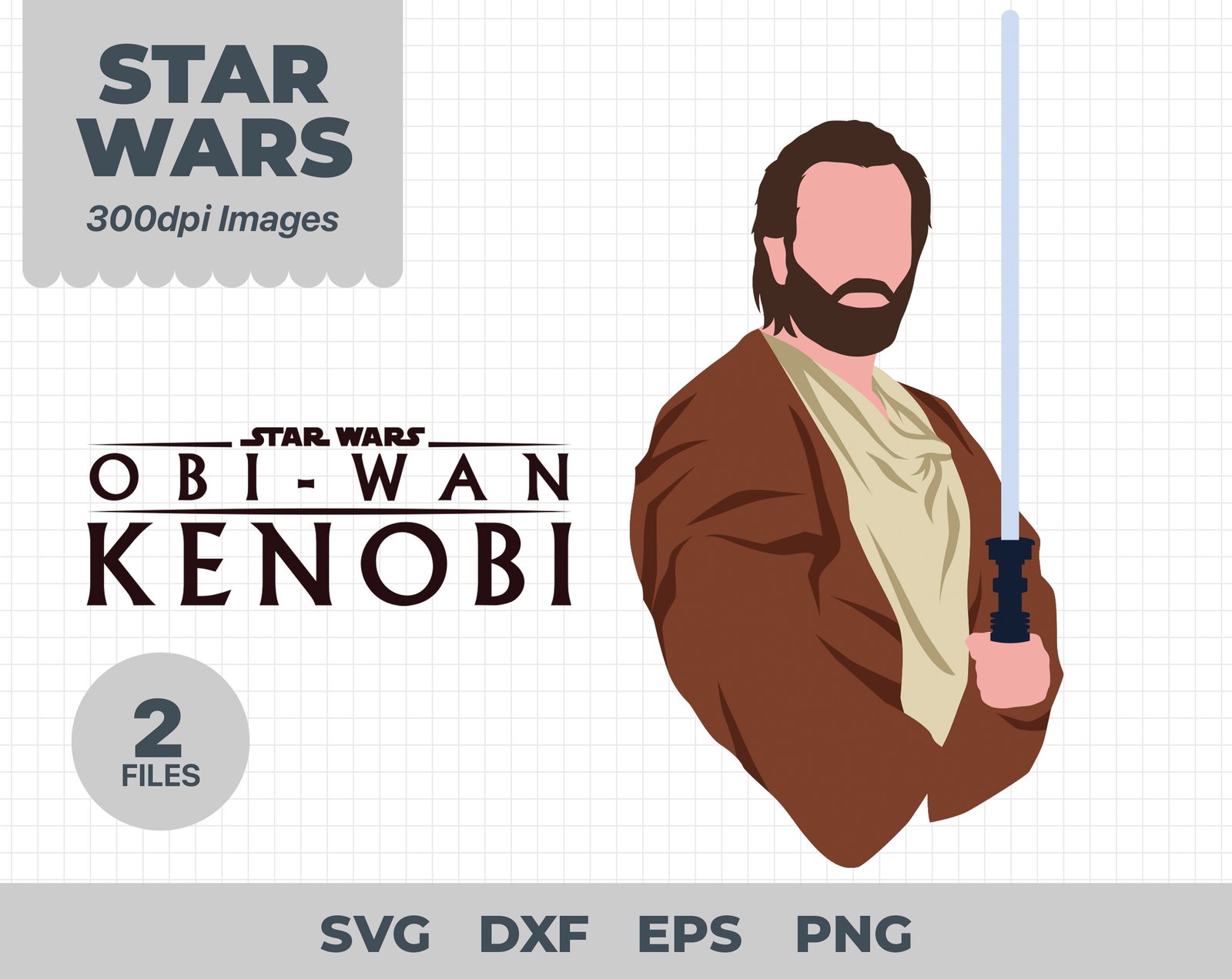 Obi-Wan Kenobi SVG, Star Wars SVG, Kenobi SVG, Digital File