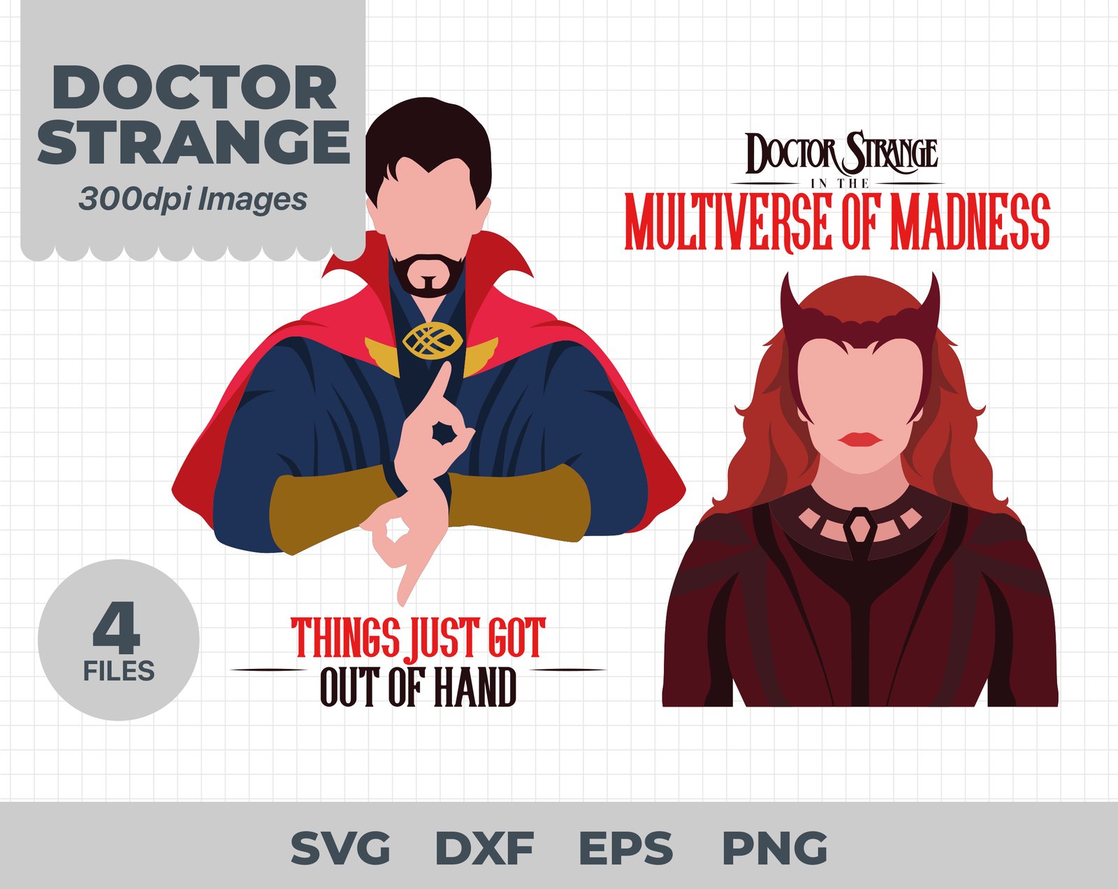 Doctor Strange SVG, Doctor Strange in the Multiverse of Madness SVG, Marvel, svg, png, eps, dxf, Cricut Cut File, Instant Download