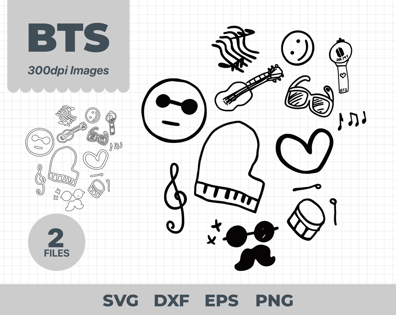 BTS Proof Album logo svg, BTS logo svg, We Are Bulletproof svg, bts Silhouette svg, BTS Proof Album cricut
