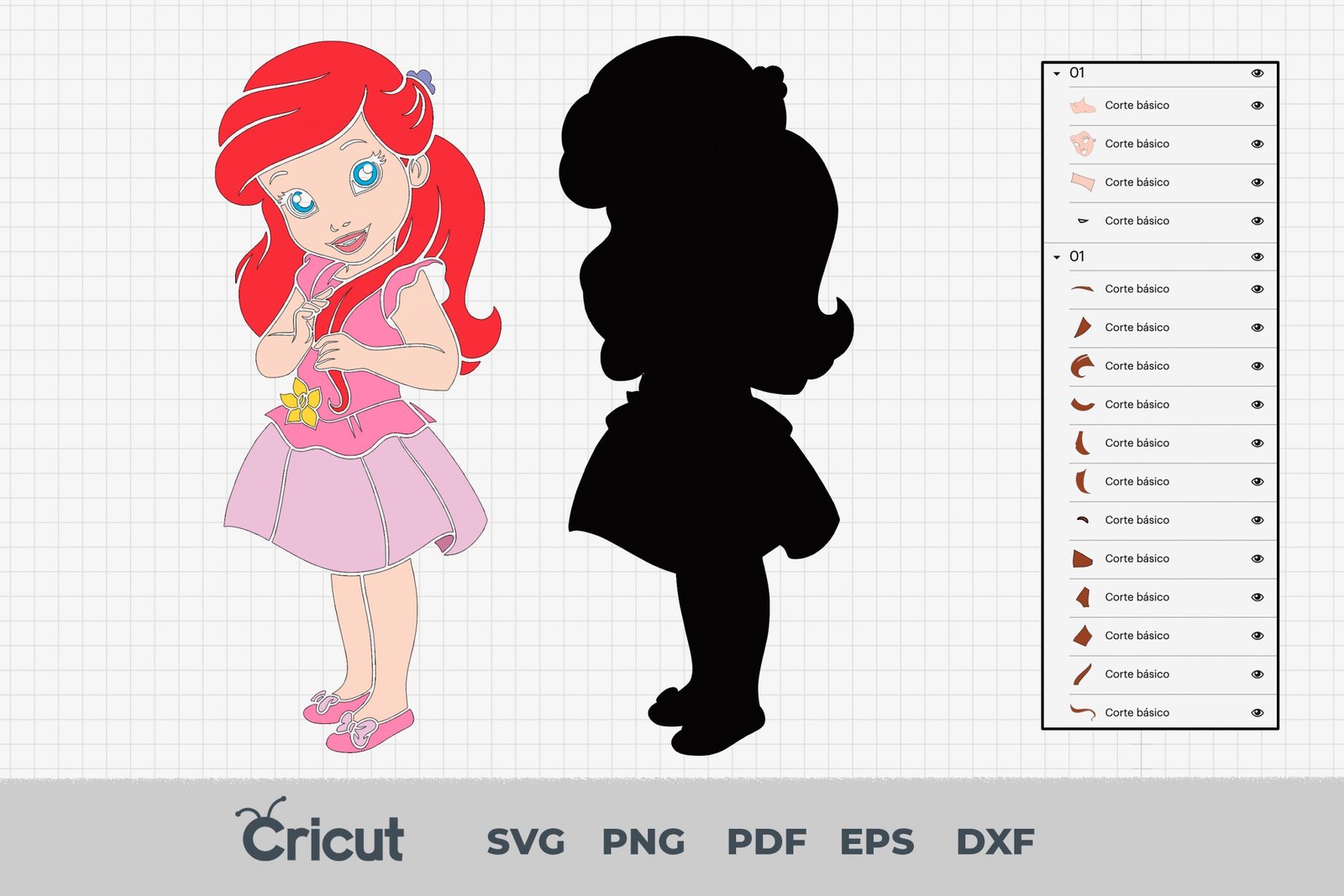 Baby Disney Princess Svg, Disney Princess Bundle svg, Baby Disney Princess Cricut, Baby Disney Princess Characters svg, Baby Disney Princess cricut - Image 2
