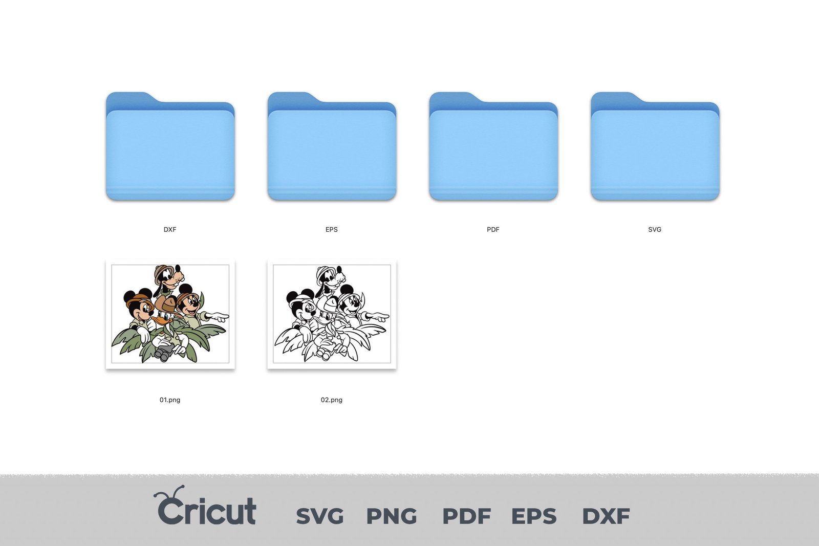 Mickey Safari SVG, Mickey SVG, Minnie SVG, Pluto Svg, Daisy Svg, Donald Svg, Goofy Svg, Safari Svg , Zoo Svg, Mickey Safari Cricut - Image 2