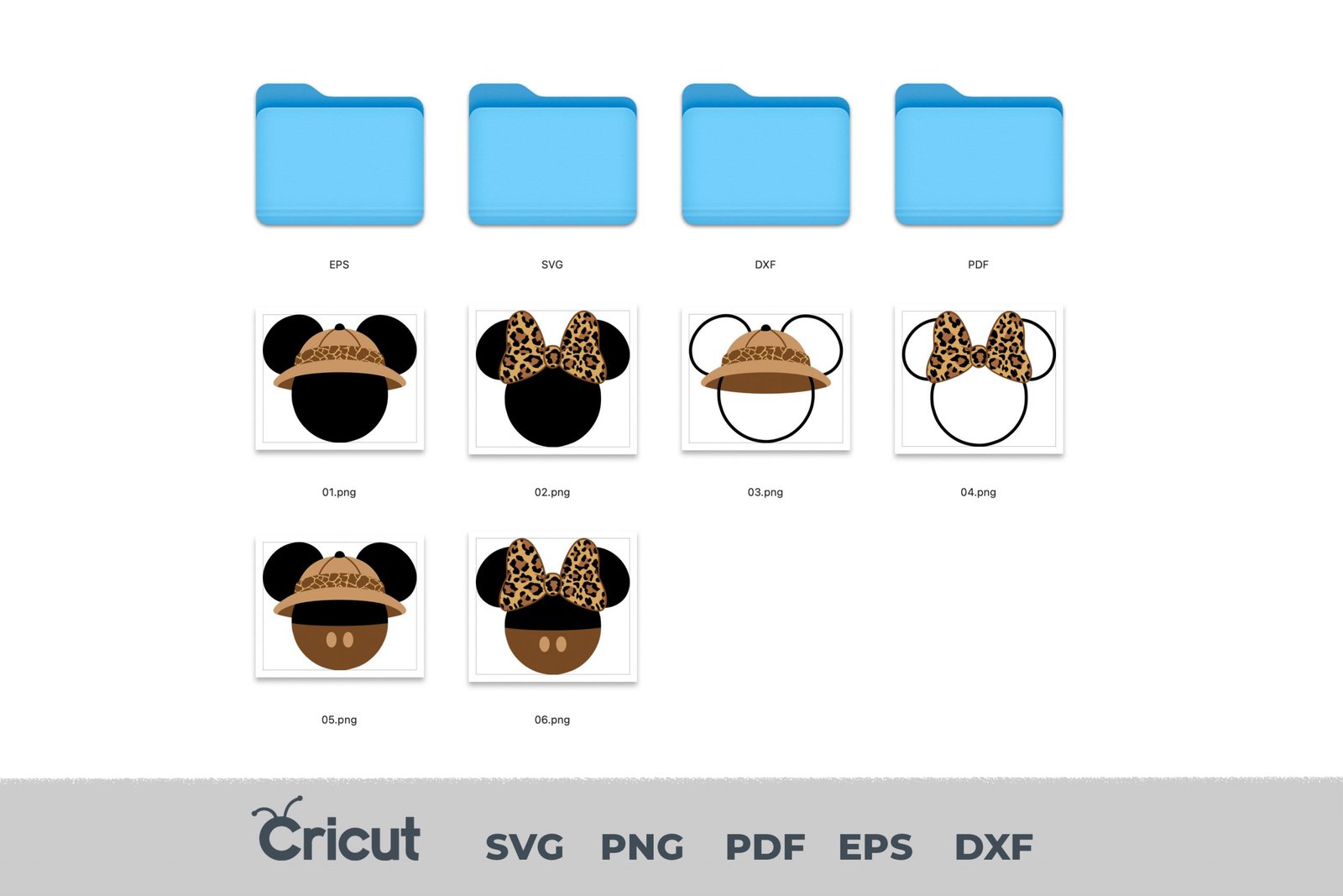 Mickey and Minnie Animal Kingdom Theme Svg, Disney World Svg, Safari Mickey Mouse Svg, Minnie Safari Svg, Wild Minnie Svg,Animal Kingdom Svg - Image 3