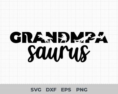 Great Grandpa saurus Svg, T-Rex Dinosaur Svg, Grandfather Svg, Cut File For Cricut and Silhouette