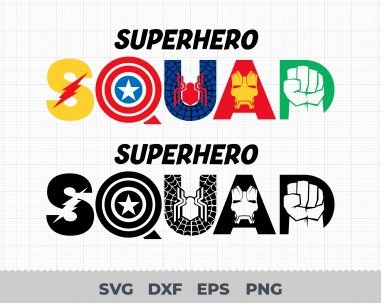 Superhero Squad SVG, Marvel Superhero Squad SVG, Superhero svg, PNG, Superhero Squad Cricut
