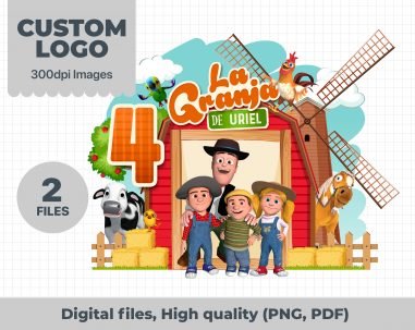 La Granja de Zenon Personalizado, La Granja de Zenon Personalizado nombre y año, La Granja de Zenon con datos personalizado, La Granja de Zenon para Cumpleaños
