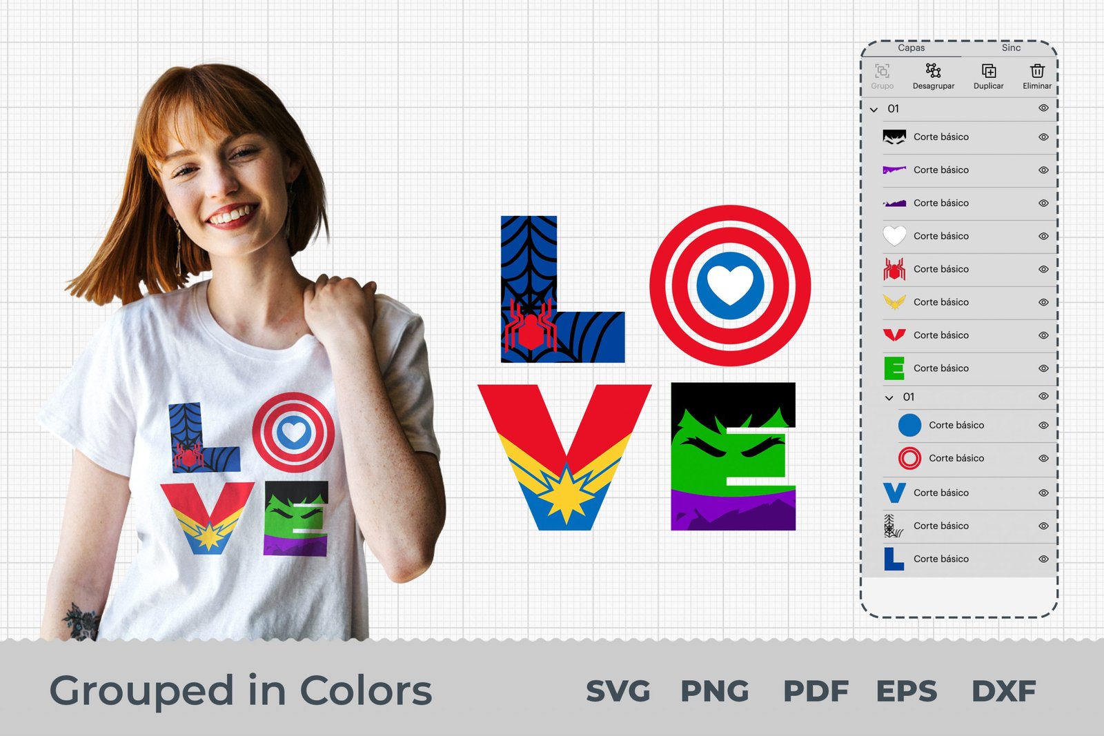 Love Marvel SVG, Marvel Love SVG, Avengers SVG, Avengers Love Svg, Love Marvel logo Svg, Love Marvel Cricut - Image 2