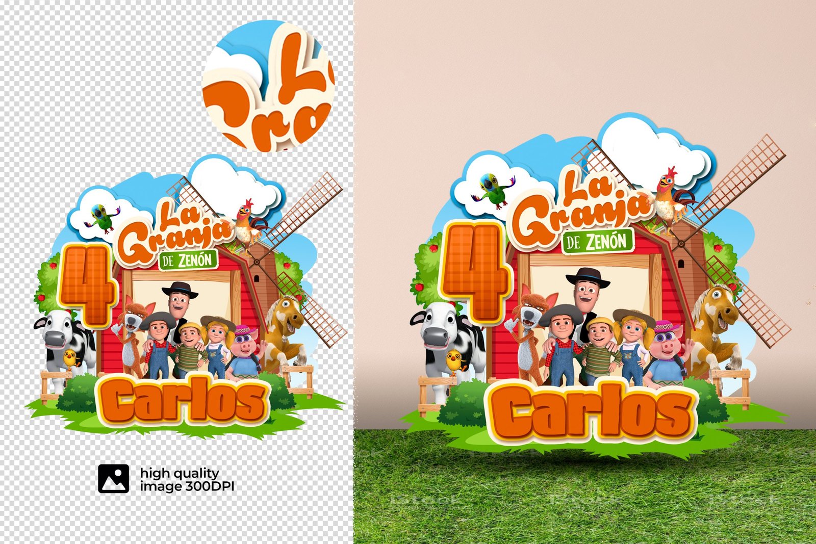 La Granja de Zenon Personalizado, La Granja de Zenon Custom, La Granja de Zenon Personalizado nombre y año, La Granja de Zenon con datos personalizado, La Granja de Zenon para Cumpleaños - Image 3