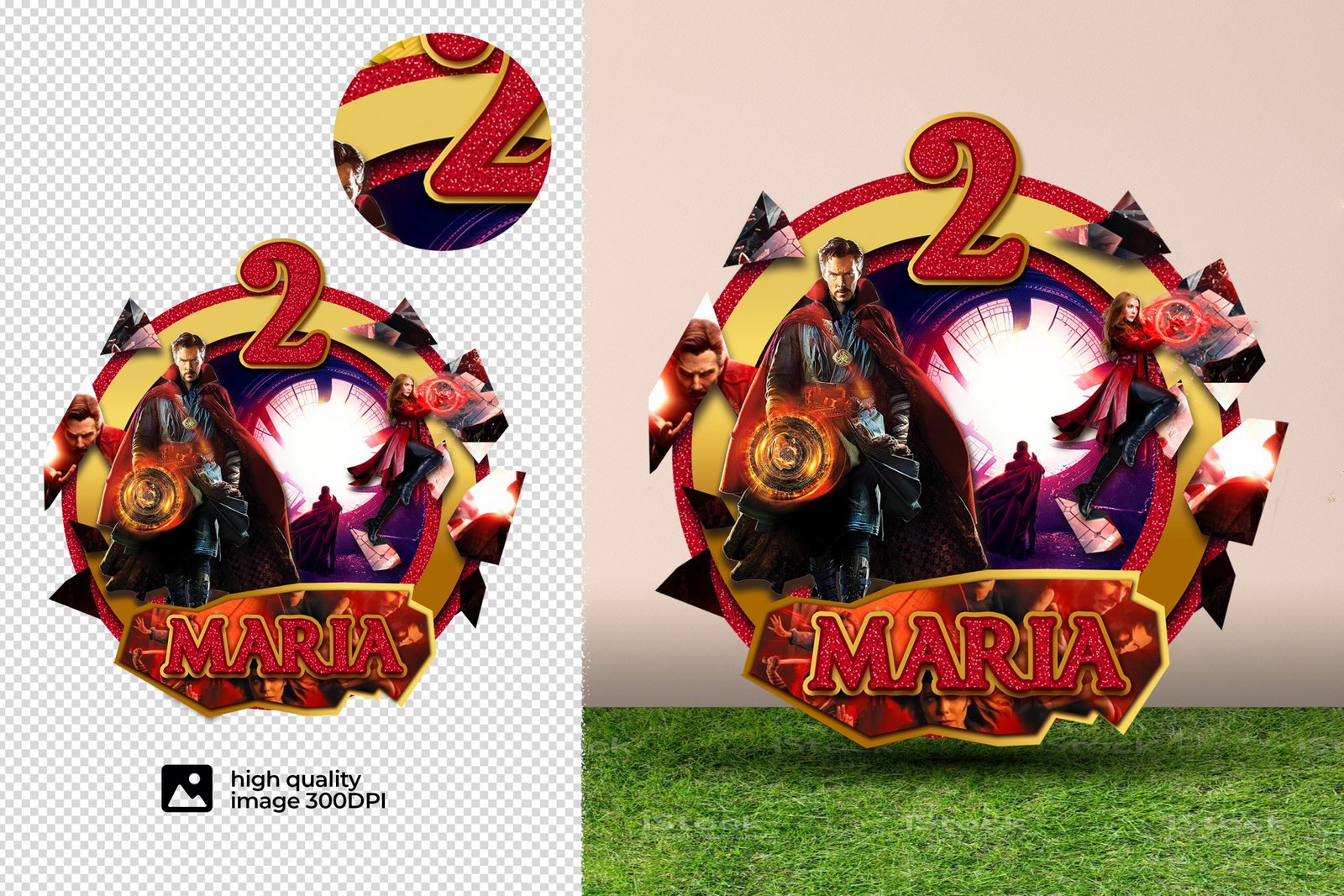 Doctor Strange Custom, Doctor Strange personalized, Doctor Strange themed cake topper, Doctor Strange cupcake toppers, Doctor Strange birthday, Doctor Strange png - Image 2