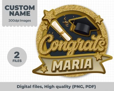 Graduation Cake Topper, Happy Graduation Cake Topper, Graduation Cake Topper 2022, Congrats Grad, Class of 2022, Digital file