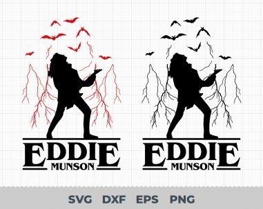 Eddie Munson SVG, Stranger Things Season 4 SVG, ST4 SVG, Eddie Munson Cricut