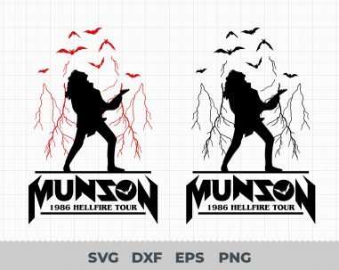 Eddie Munson SVG, Stranger Things 4 Eddie Munson SVG, Eddie Munson Hellfire Club SVG, Eddie Munson Cricut