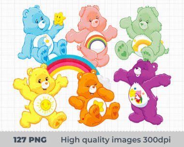 Care Bears characters clipart, Care Bears png, Care Bears  png images, Care Bears Bundle png, Care Bears characters png, Care Bears characters images