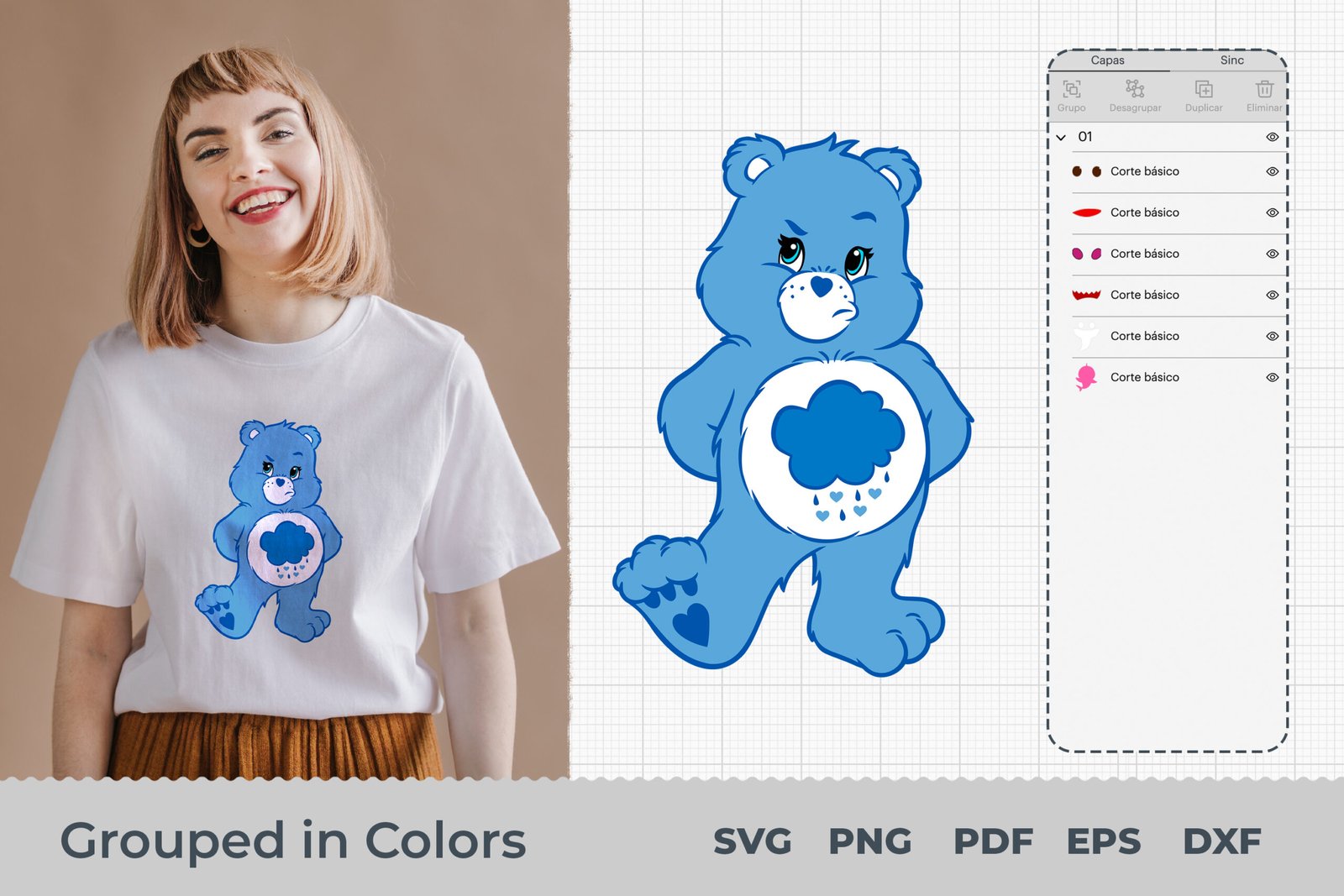 Care Bears SVG, Care Bears SVG Bundle , layered Care Bears svg, Care Bears Cricut, Care Bears Bundle - Image 3