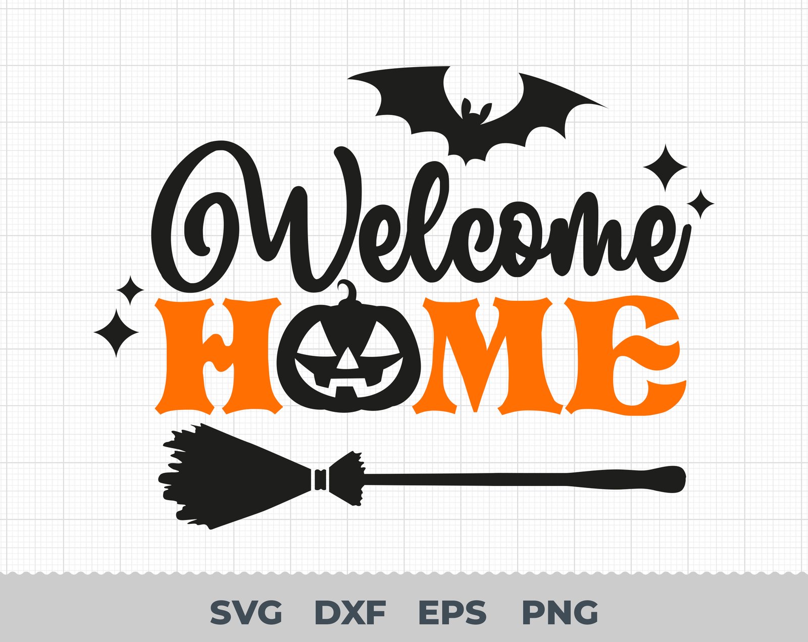 Welcome Home SVG, Welcome Home Halloween SVG, Halloween Svg, SVG Cut file
