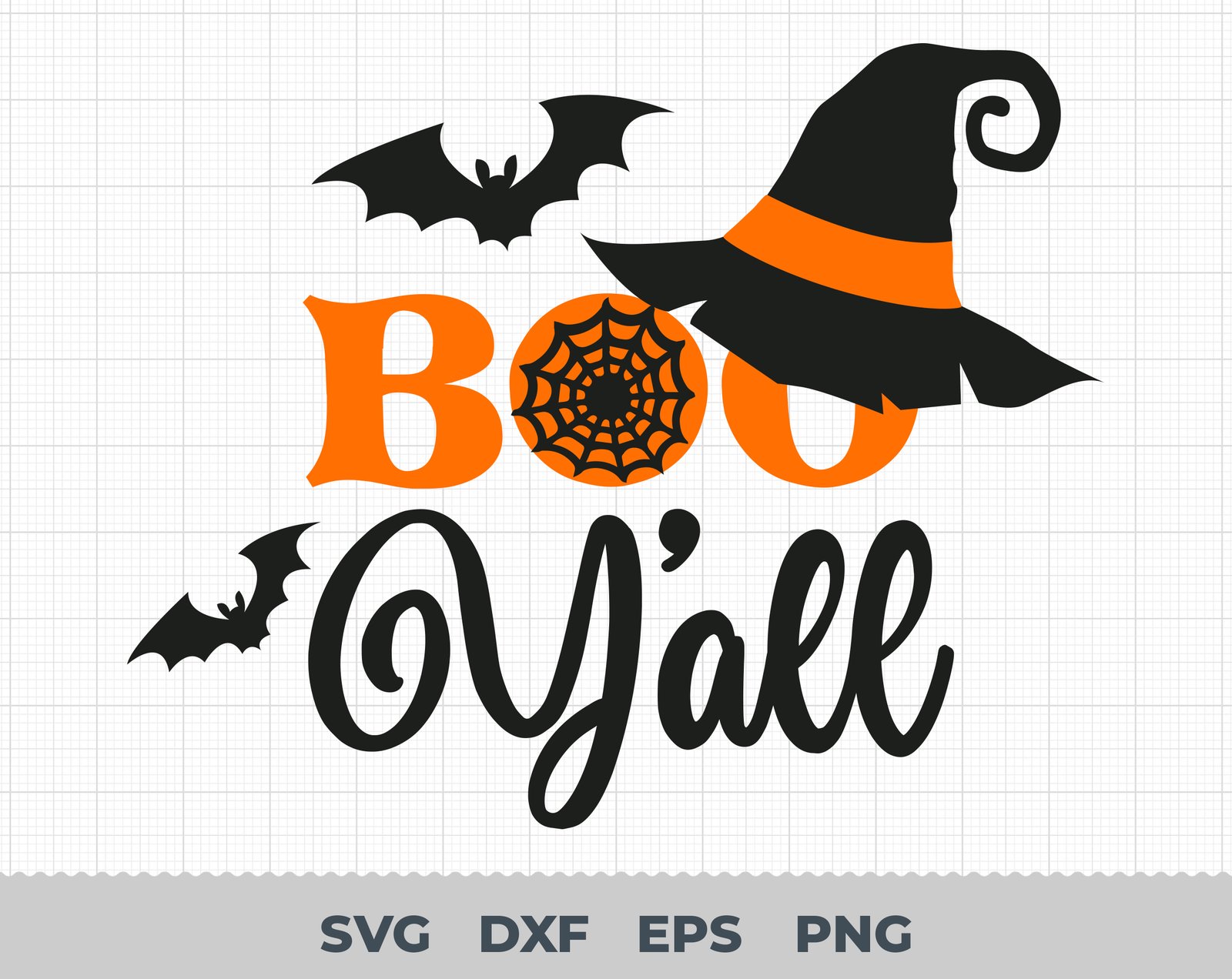 Boo Y'all SVG, Halloween SVG, SVG Cut File