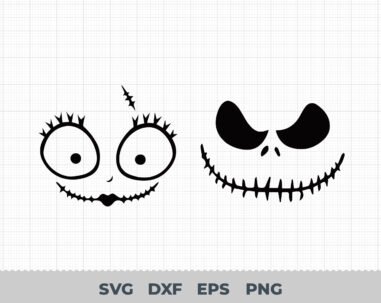 Jack And Sally SVG,  Halloween svg, Jack And Sally SVG Cut File