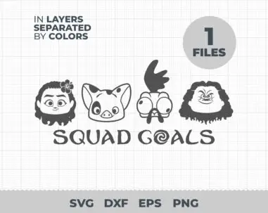 Moana svg, Squad Goals Moana svg